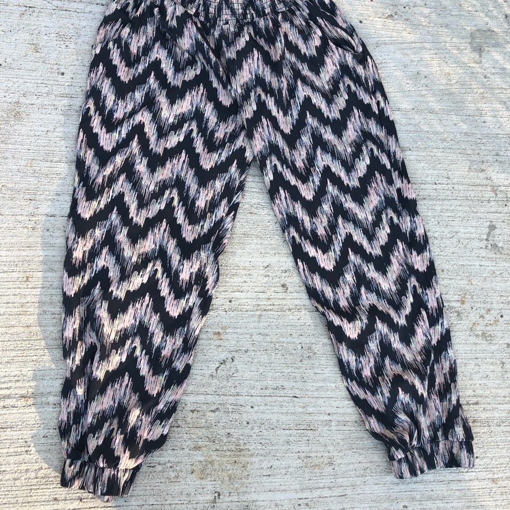 American Eagle silk harem pants